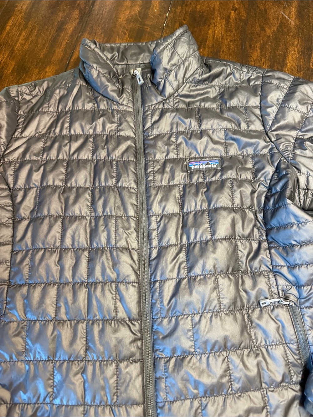 Patagonia Quilted Puffer Jacket — Gray - Picture 3 of 8